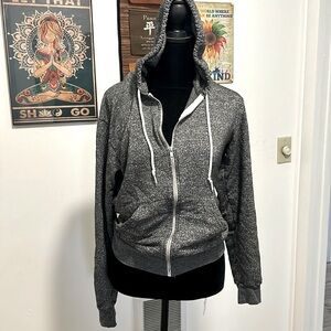 Grey zip up hoody